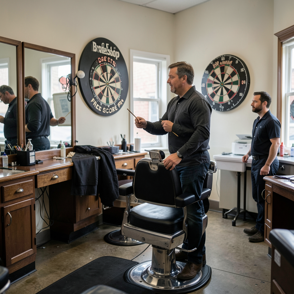 Bradford barbershop offers free haircut to anyone who scores 180 on dartboard